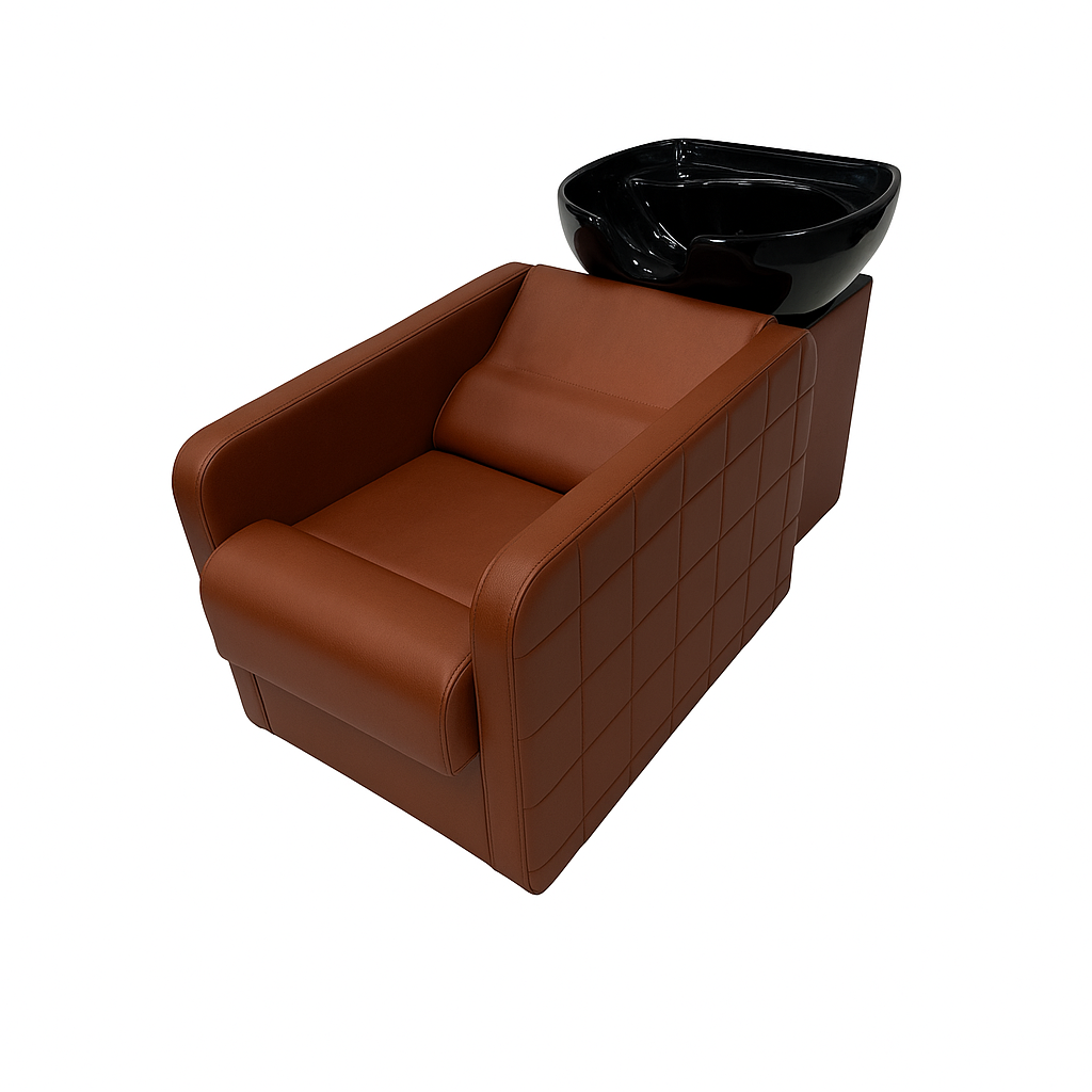 Sk-1004 Shampoo Station With Fixed Ceramic Basin