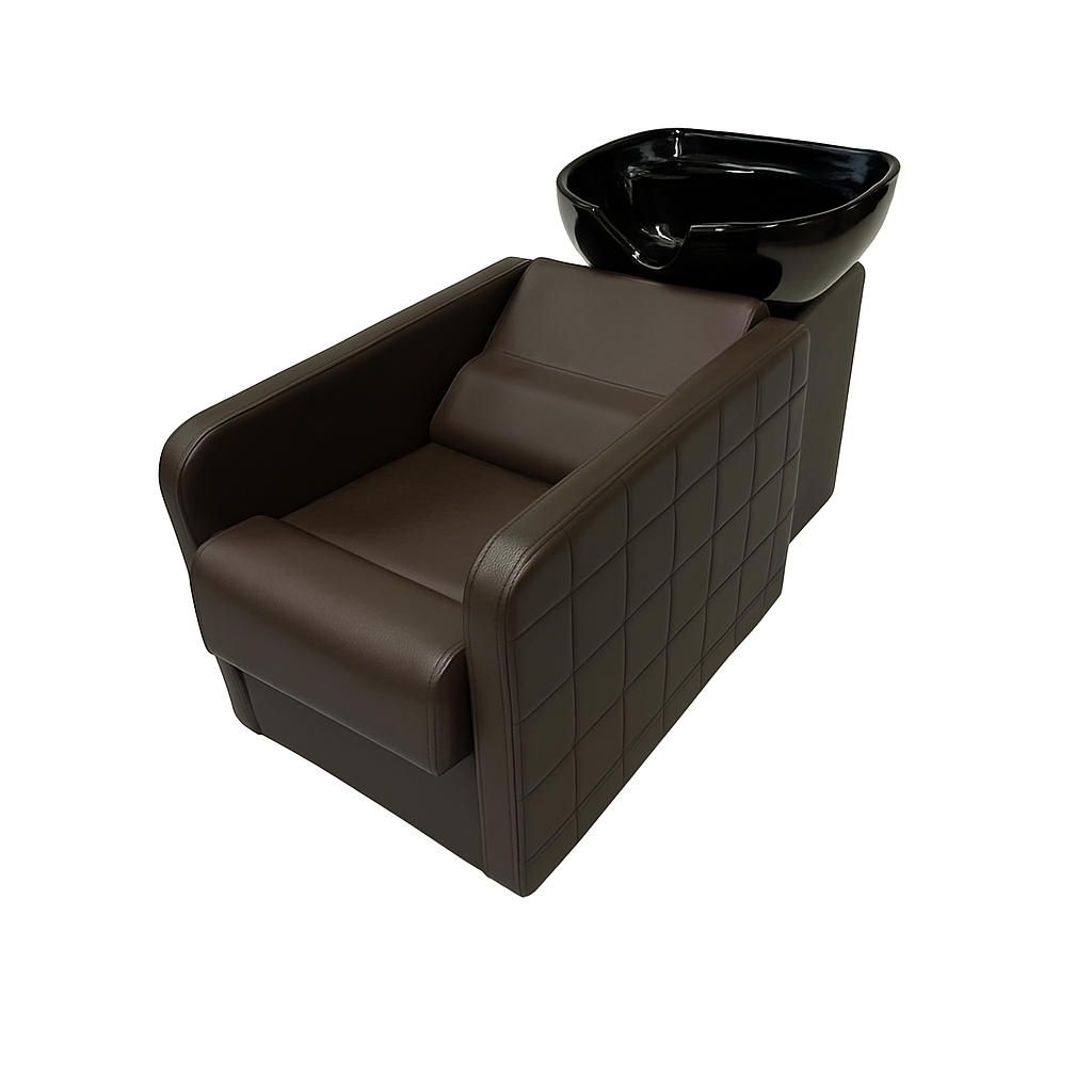 Sk-1004 Shampoo Station With Fixed Ceramic Basin