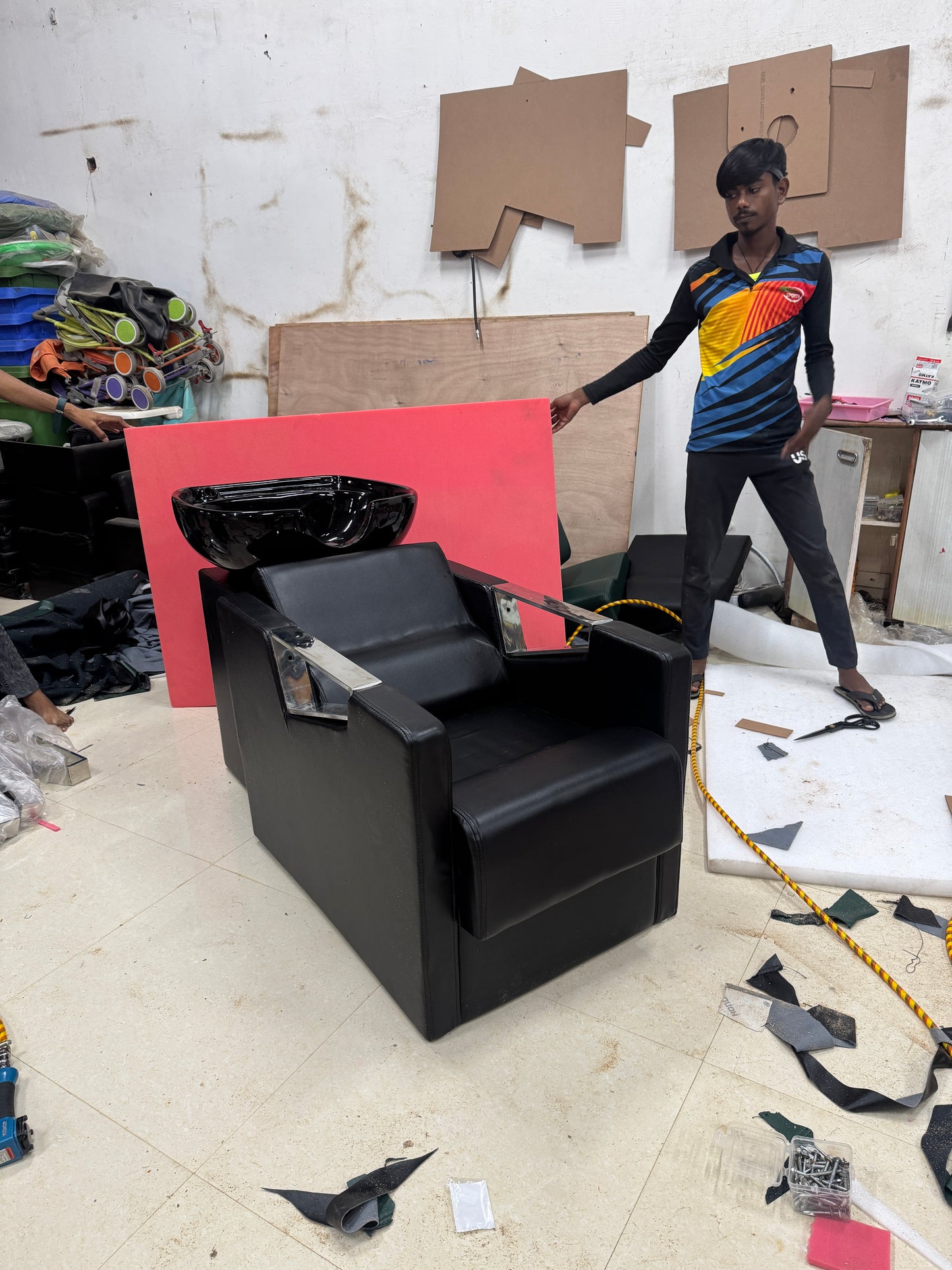 Sk-087 shampoo station For salon and beauty parlour