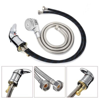 SK Shampoo Station Shower Mixture Divertor ( Hot n Cold ) Brass Heavy Duty