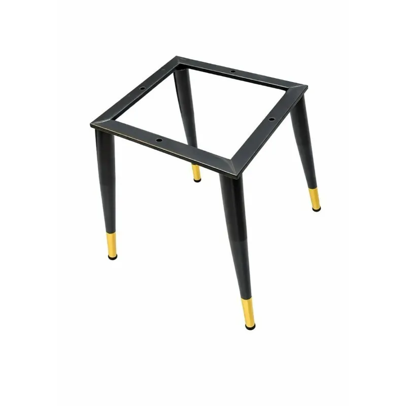 Square Frame for Bedroom Chair with Golden Caps, 16 Inch