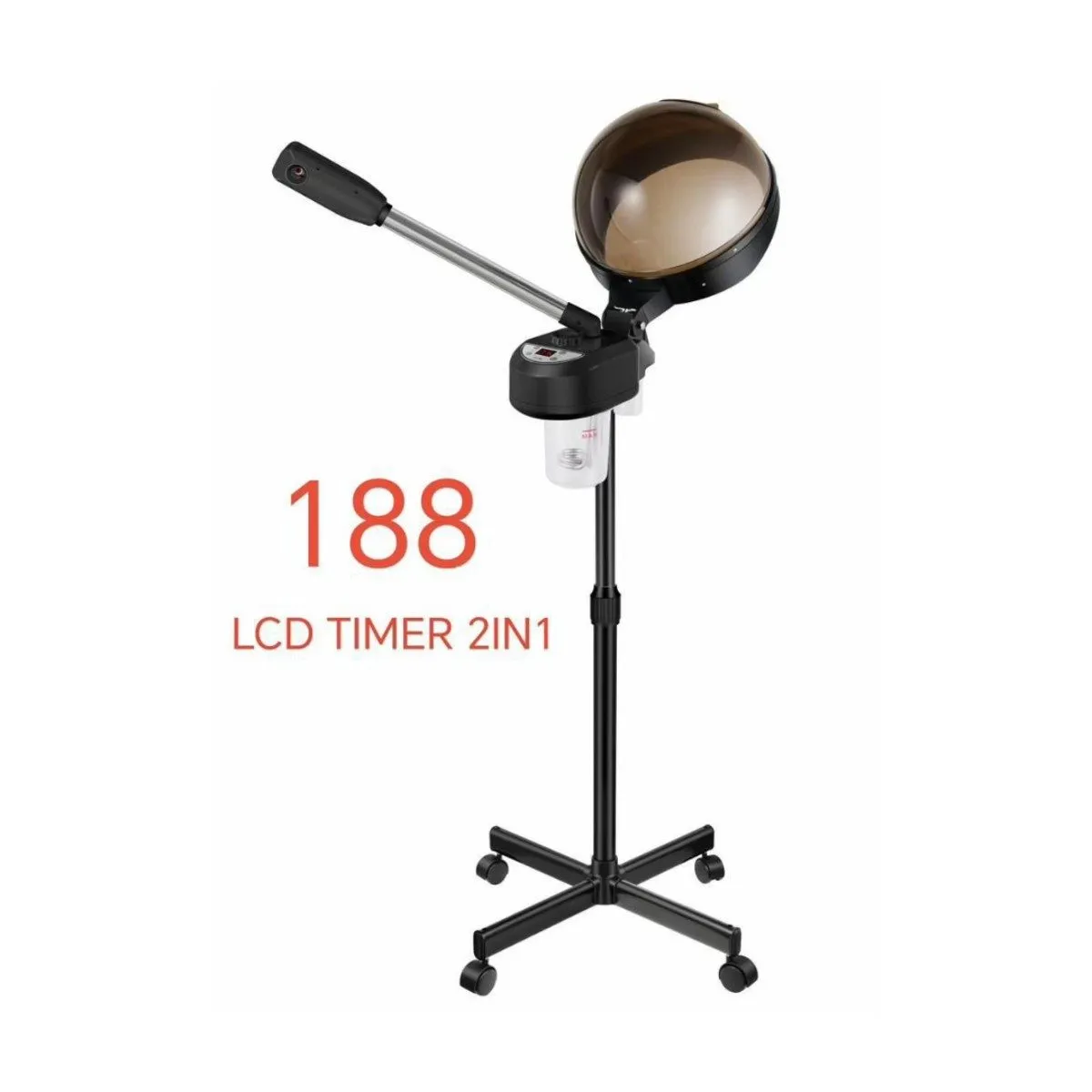 2 in 1 Hair Spa Steamer with Digital Timer, Hot Steam Only