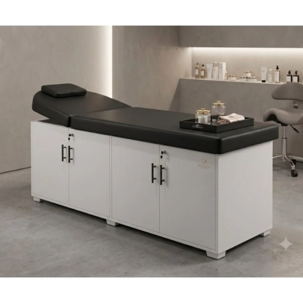MDF Facial Bed, 72 x 22 Inch, with 4 Inch Mattress