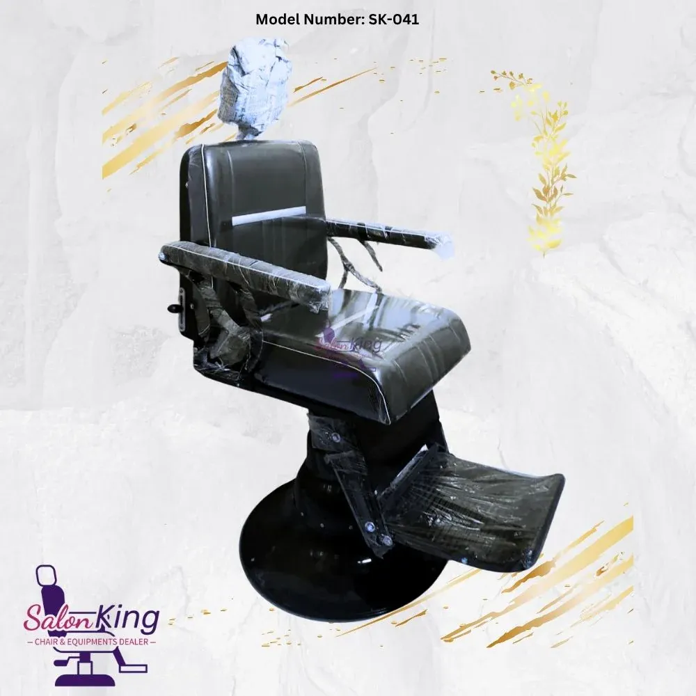 Salon Chair Full Iron Set with Leg Rest
