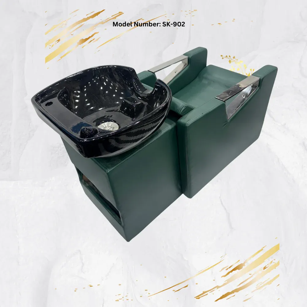 Shampoo Station for Salon and Parlour in Dark Green, photo 3