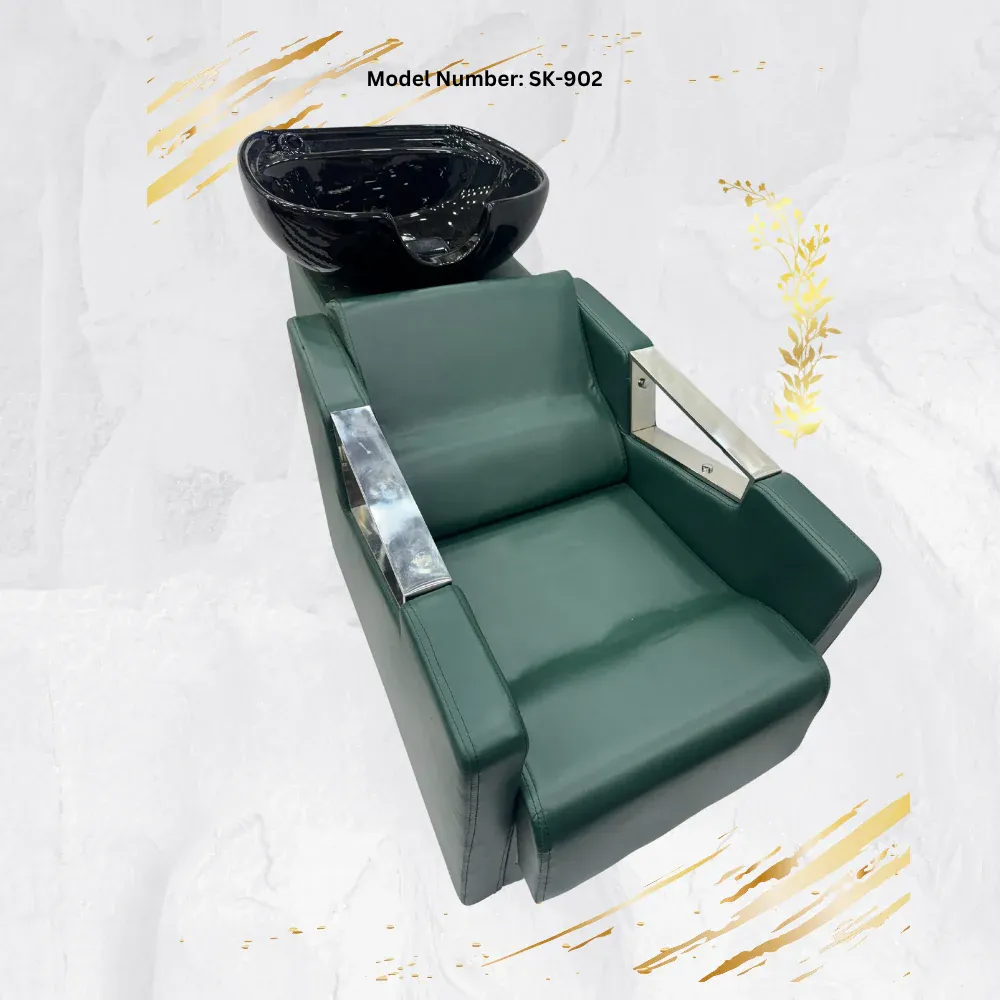 Shampoo Station for Salon and Parlour in Dark Green, photo 2