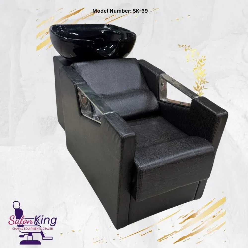 Shampoo Station with Black Wash Basin