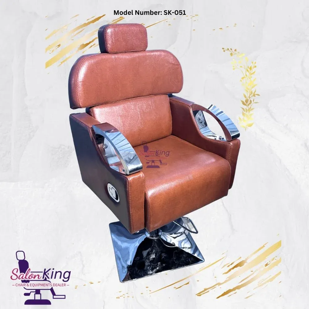 Beauty Parlour Chair with Rolex Rexin, Hydraulic Push-Back
