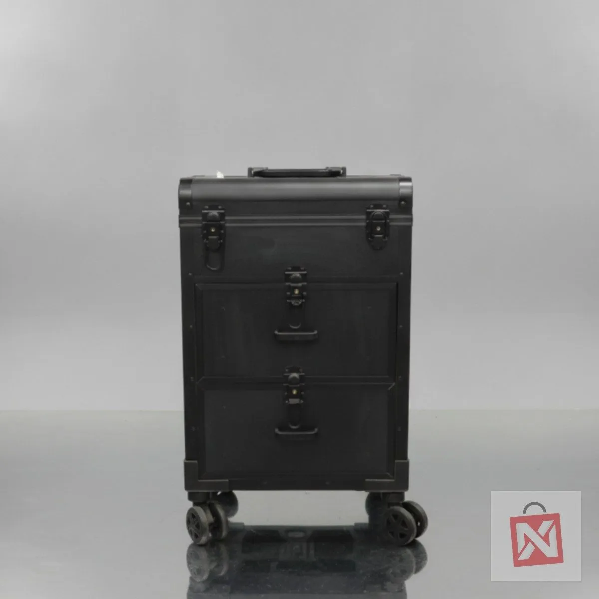 Black Vanity Trolley 2142 with Drawers