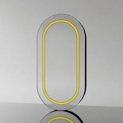 LED Salon Mirror 4 × 2 Feet, 6mm Glass