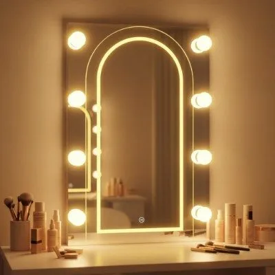 LED Salon Mirror 5 × 2 Feet, 6mm Glass