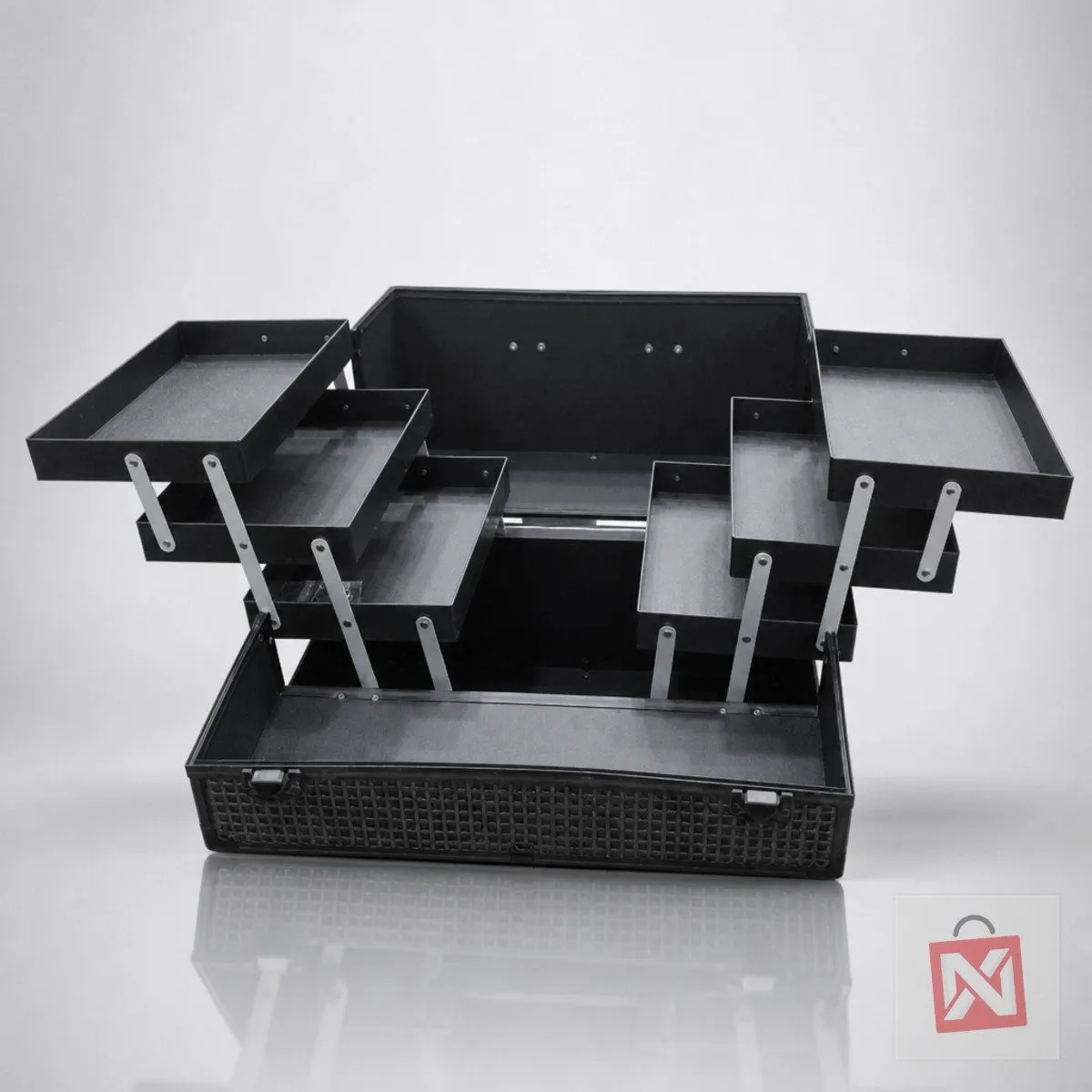 Makeup Vanity Box 106, Black Textured, photo 2
