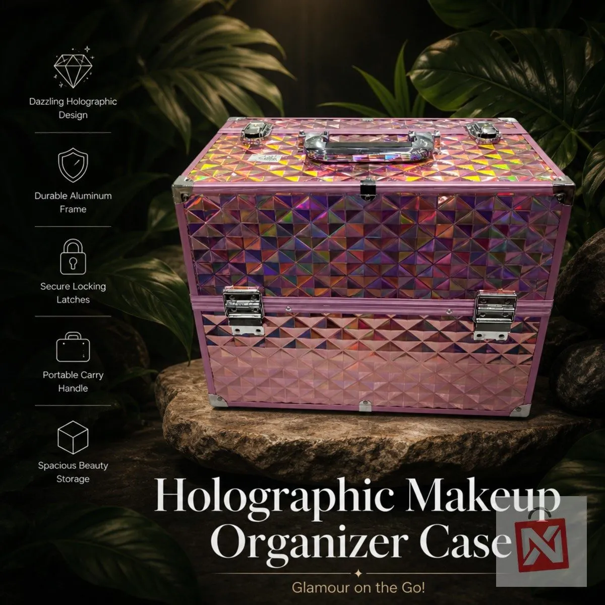 Makeup Vanity Box 107, Diamond Finish, photo 3