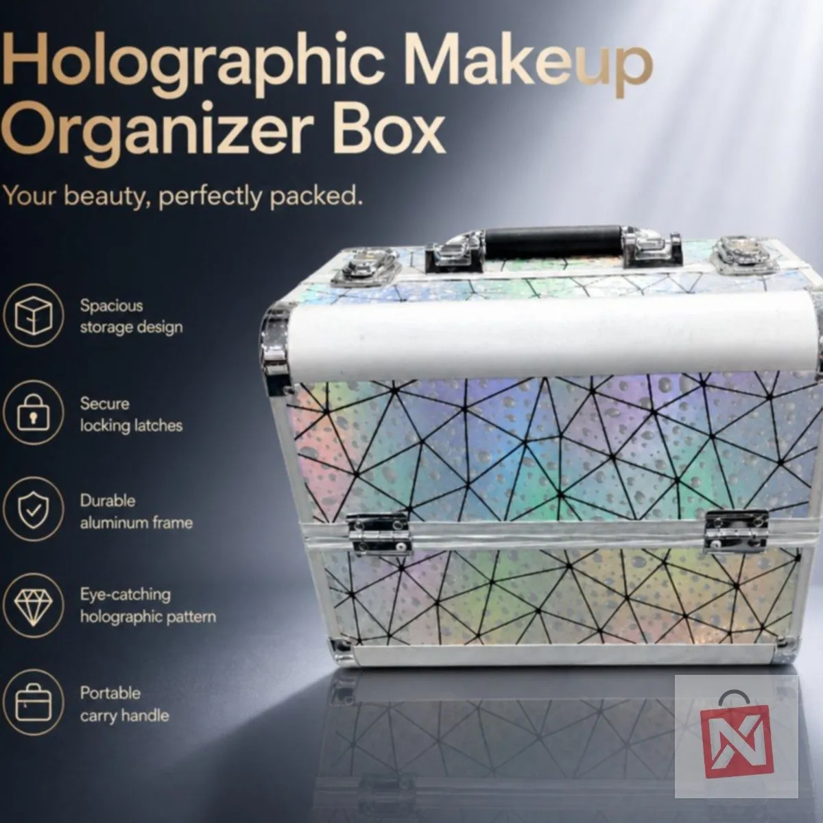 Makeup Vanity Box 740, Holographic, photo 2