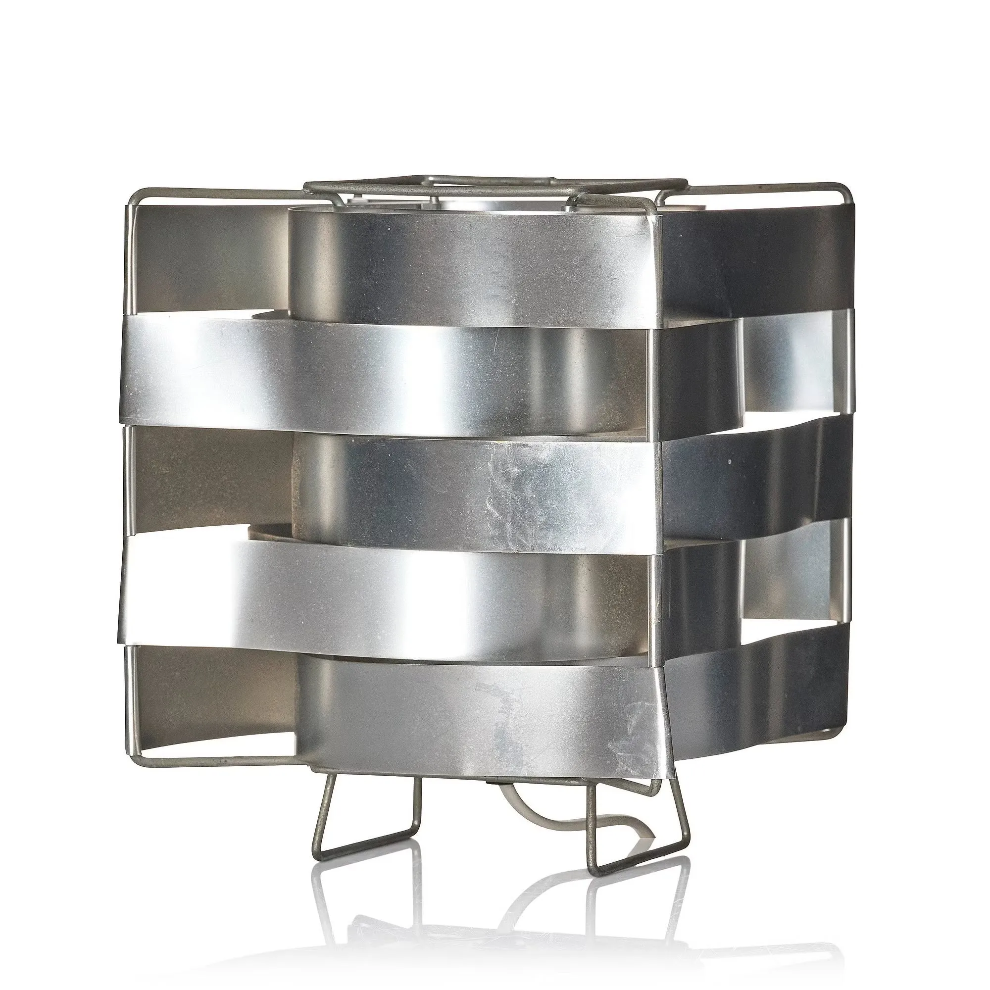 Woven Metal Strip Table Lamp, photo 4