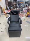 Sk-904 4/2 feet  Shampoo station with fix fiber basin Black rexin