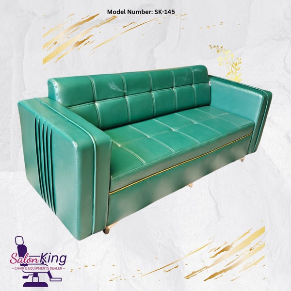 SK-145 3 seater Sofa Deep Green Rexin