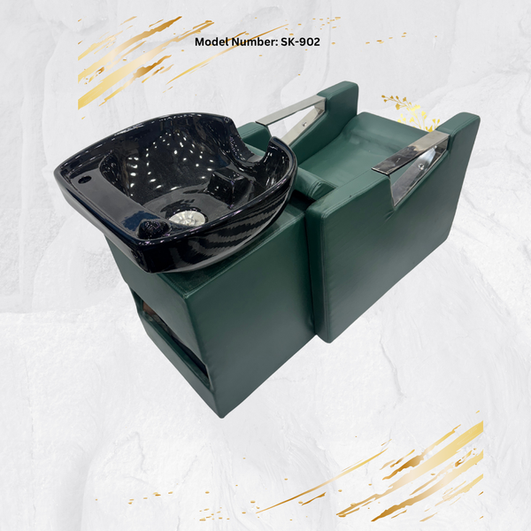 Sk-088 Shampoo Station For Salon And Beauty Parlour ( Dark Green )